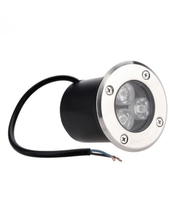 Spot Encastrable de sol LED - 3X1W - Bridgelux - 220V