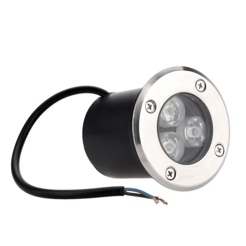 Spot Encastrable de Sol LED - 3X1W - Bridgelux - 12V - Deliled