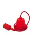 Suspension E27 - Câble suspension luminaire - sur mesure - Rouge