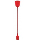 Suspension E27 - Câble textile Déco Rouge