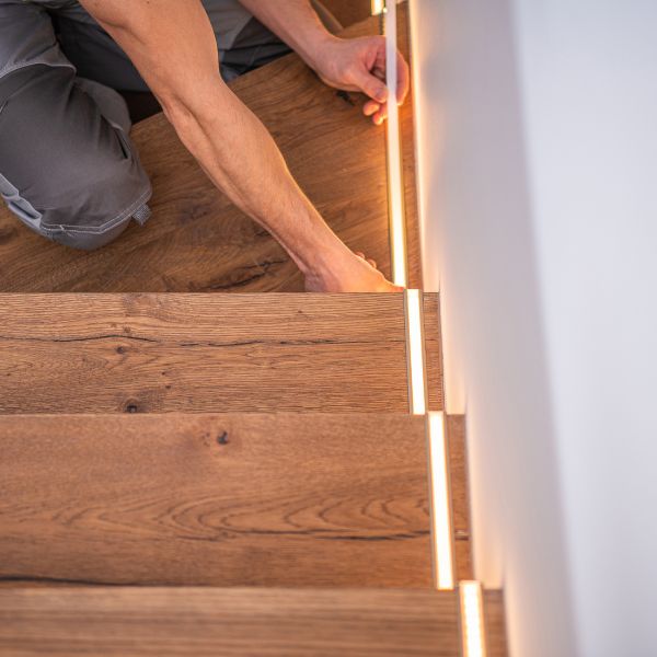 Ruban LED escalier 