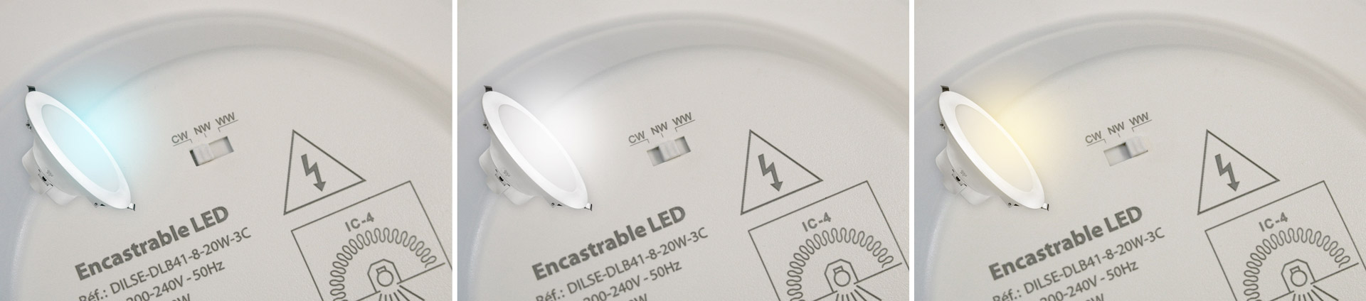 Hublots LED triple couleur DeliTech®