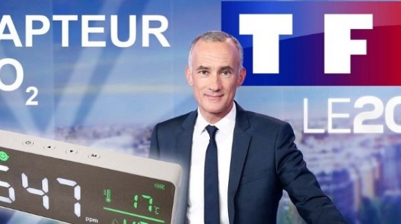 TF1 : On parle des capteurs de CO2 dans la presse ! 